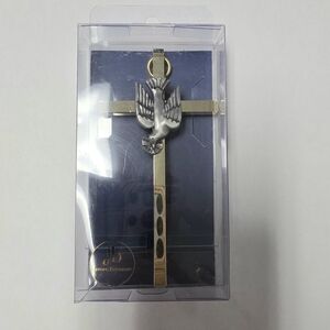 Gold and Silver Cross with Dove